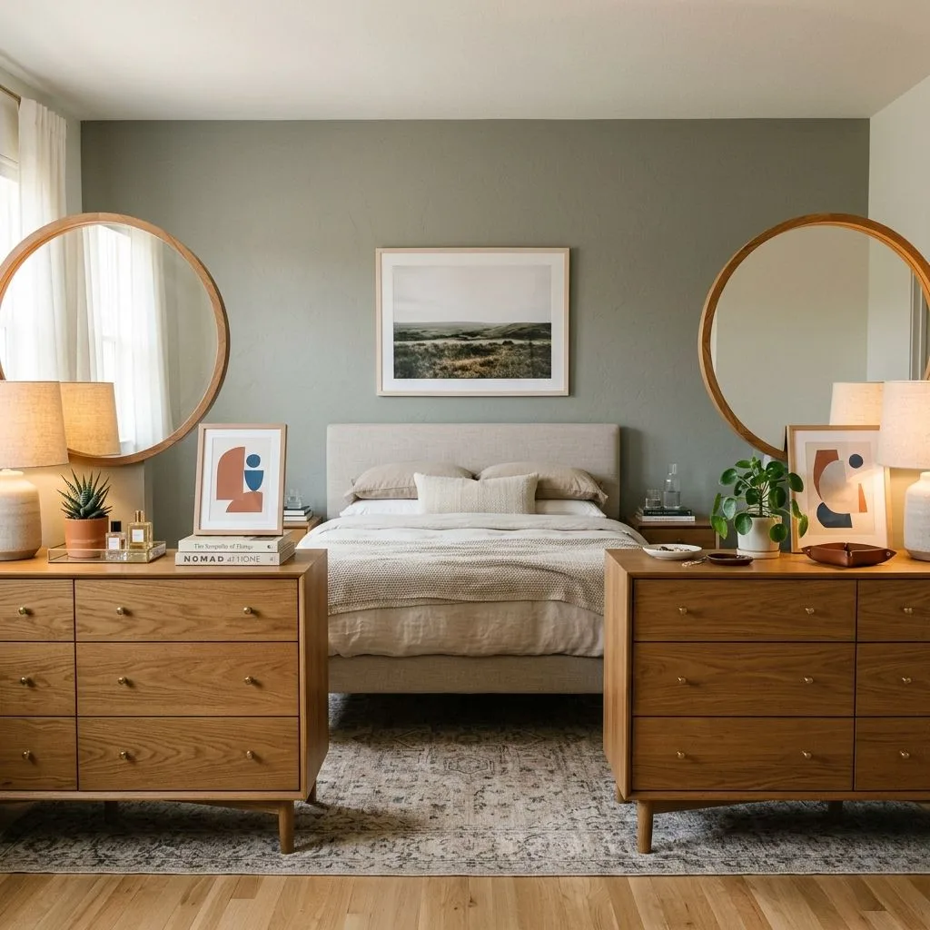 Dual Dressers Facing Each Other
