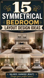 Symmetrical Bedroom Layout Design Ideas