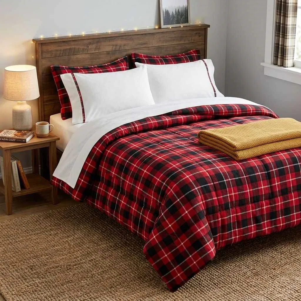Plaid Flannel Comforter