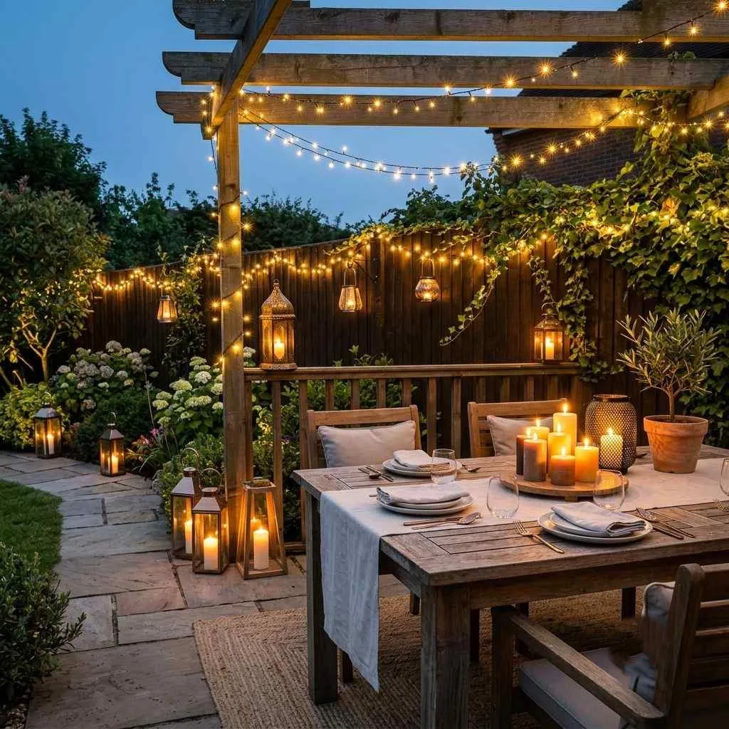 15 Vibrant Summer Home Inspiration Ideas 15 Set the Mood With String Lights, Candles, and Lanterns