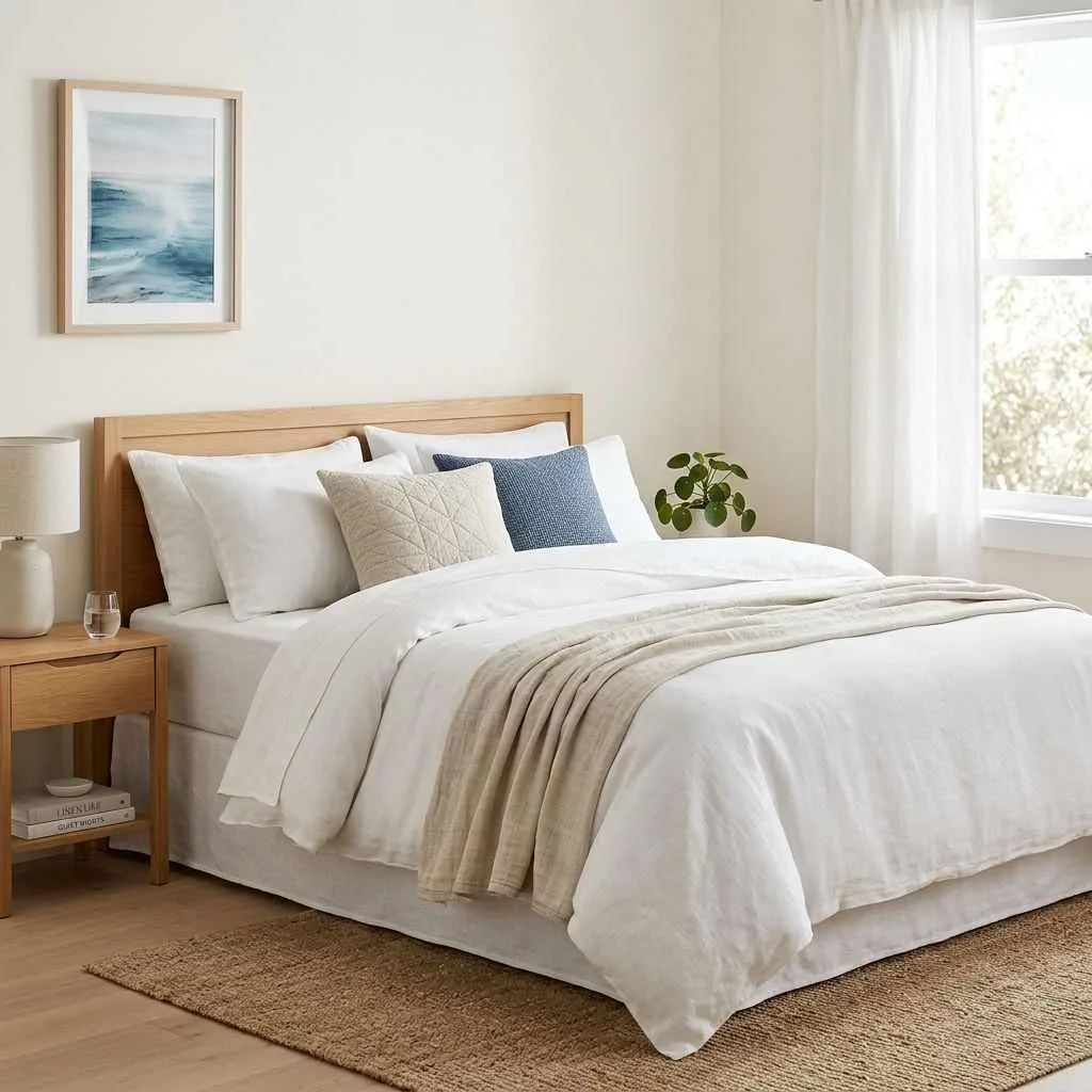 15 Vibrant Summer Home Inspiration Ideas 9 Upgrade Your Bedroom With Crisp, Cooling Linen Bedding