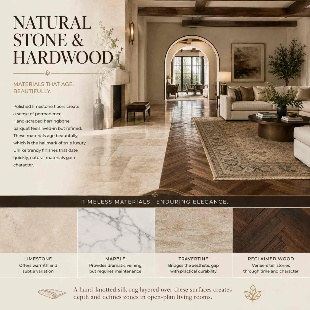 Luxury Interior Design: Where Elegance Meets Purpose 2 luxury interior design Natural Stone and Hardwood