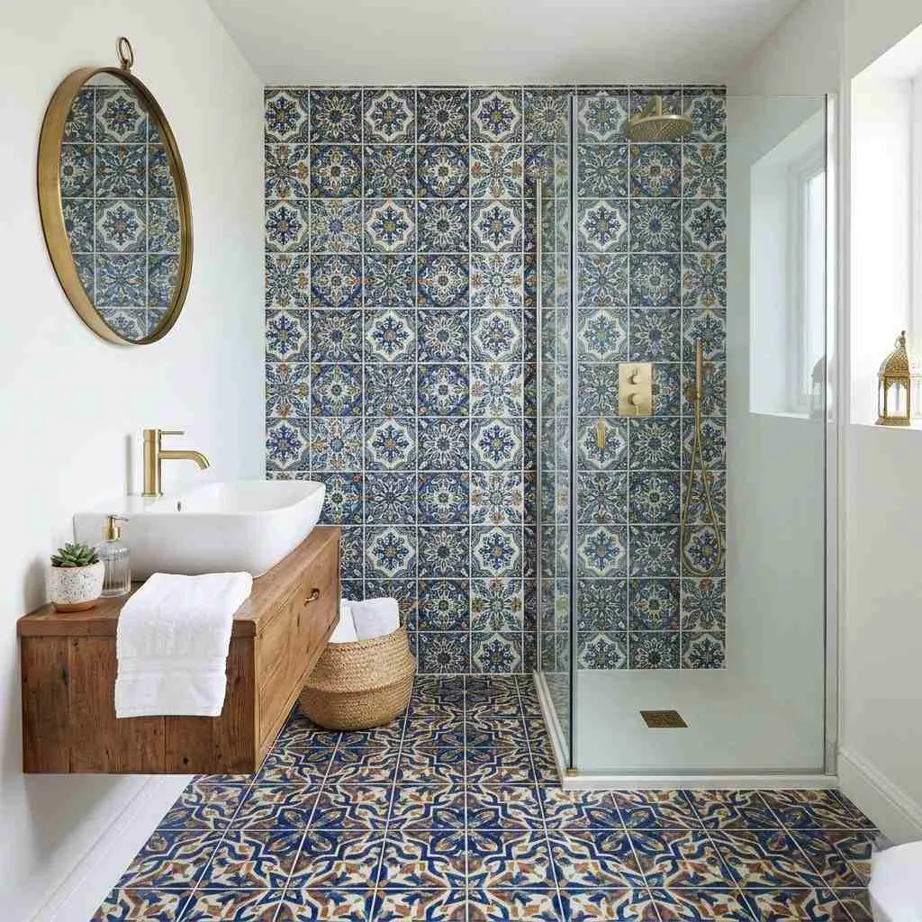 Moroccan-Inspired Patterned Tiles