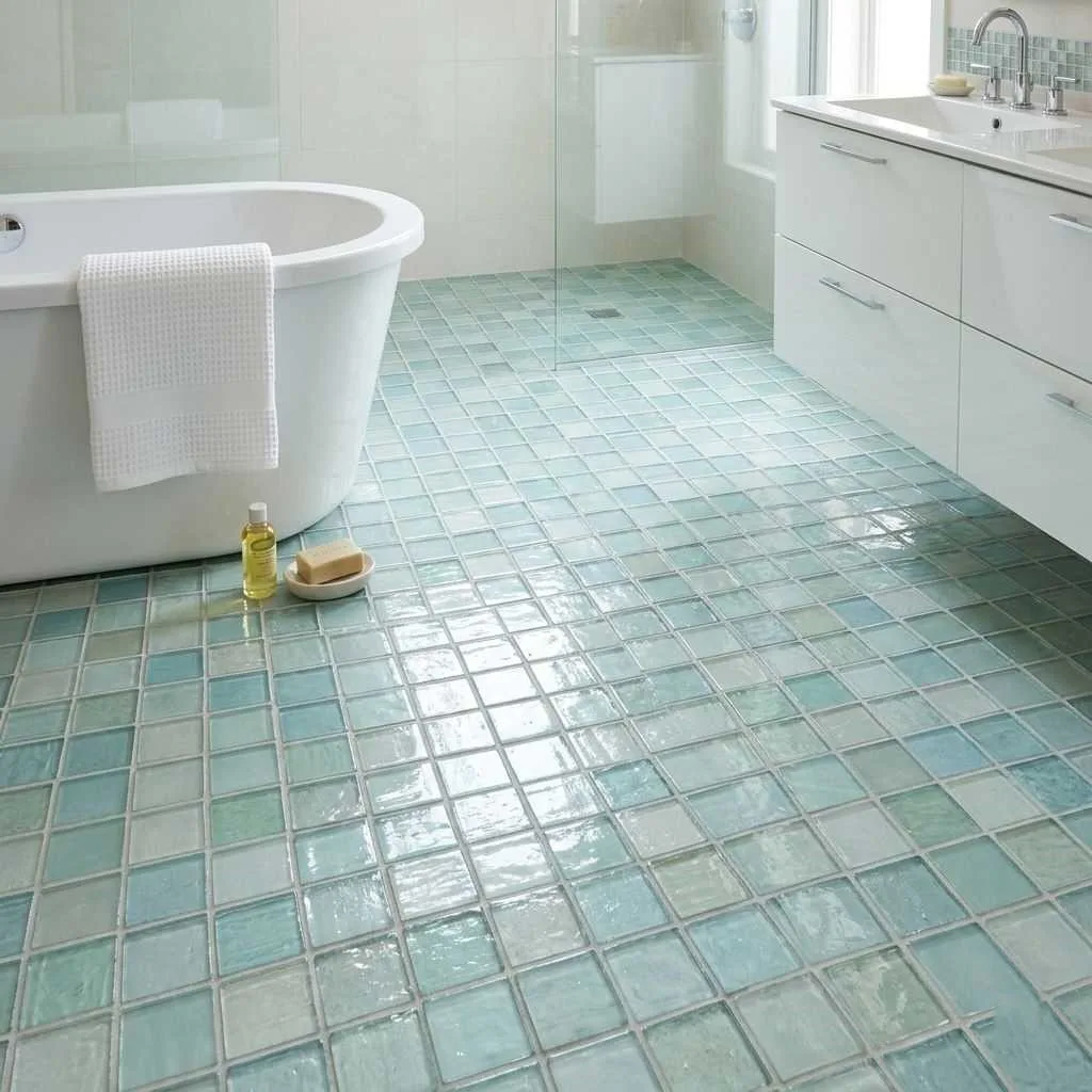 Recycled Glass Tile Flooring