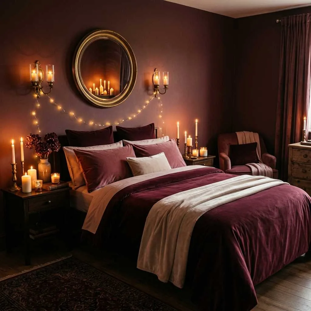 15 Earthy Pink Bedroom Design Ideas 15 Romantic Dark Blush With Candlelit Warmth
