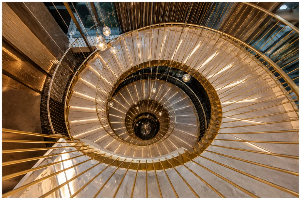 Villa Siena, Bel-Air – Four-Story Floating Staircase