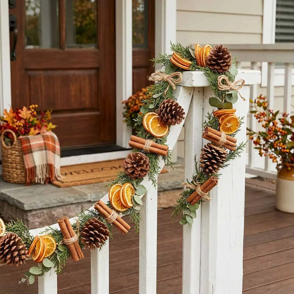Pinecone and Cinnamon Stick Garland