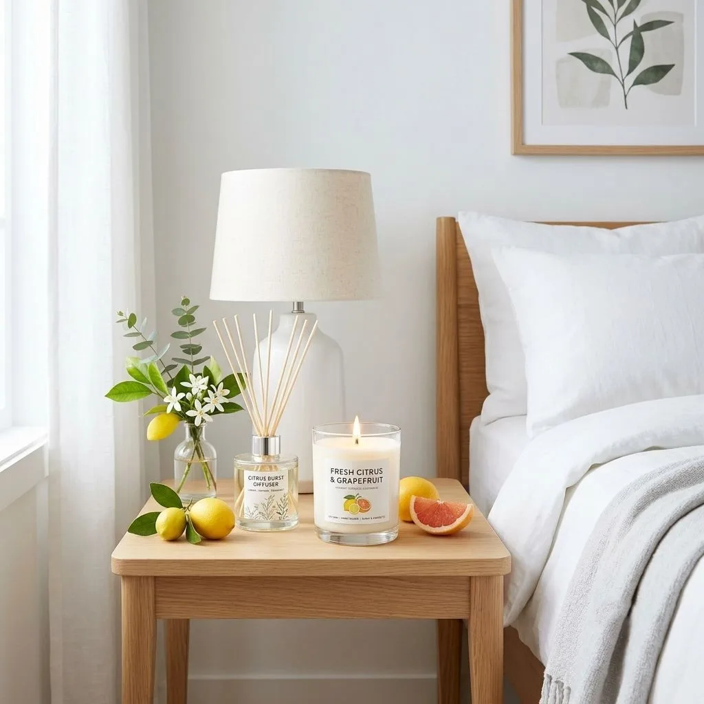 Bring in Citrus-Scented Candles or Diffusers