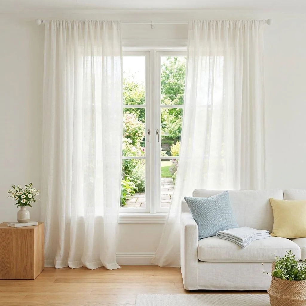 Swap Heavy Curtains for Sheer Fabrics