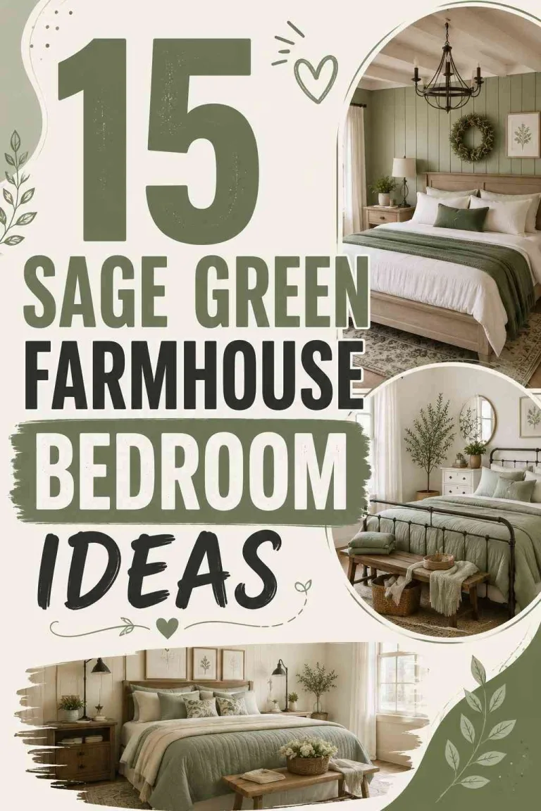 Sage Green Farmhouse Bedroom Ideas