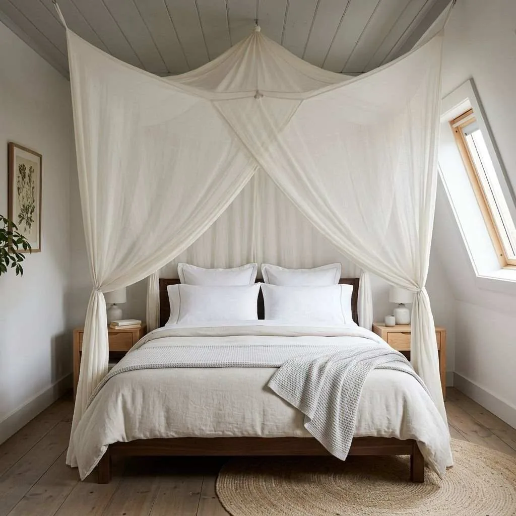 15 Loft Bedroom Ideas to Transform Your Space 16 Design a Canopy Bed Setup Without the Height