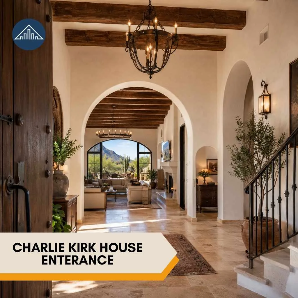 Charlie Kirk House: Inside His $6.5M Scottsdale, Arizona Mansion 3 Charlie Kirk House enterance