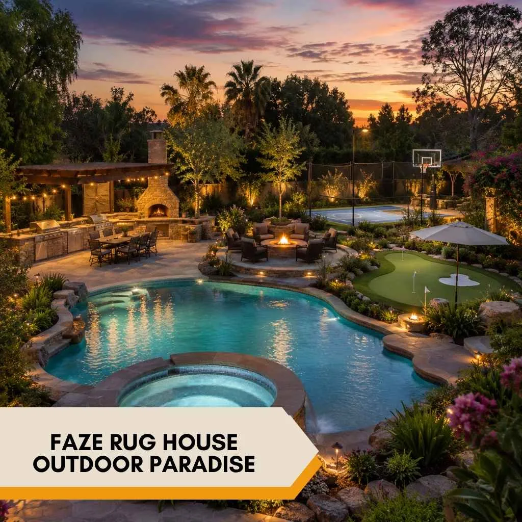 FaZe Rug House: Inside His $4.4 Million Poway Mansion 🏡 8 FaZe Rug House outdoor space