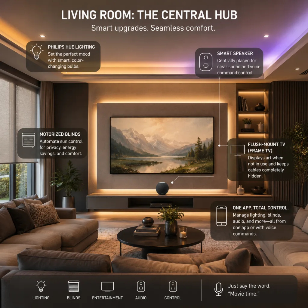 How to Set Up My Home Decoradtech Living Room: The Central Hub