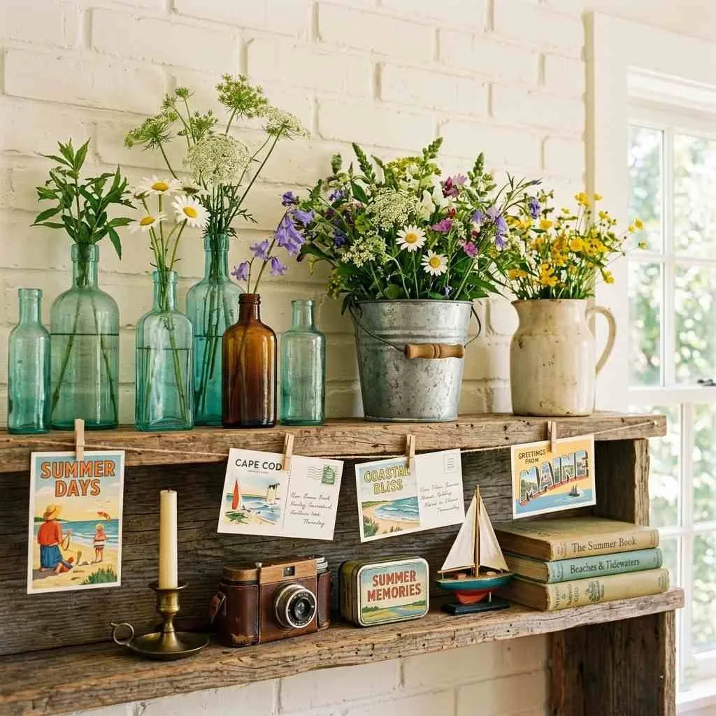 Display a Collection of Vintage Summer Finds