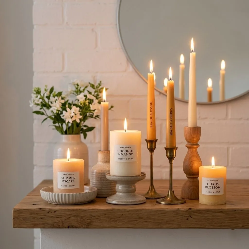 Set the Mood with Candles in Warm Summer Scents