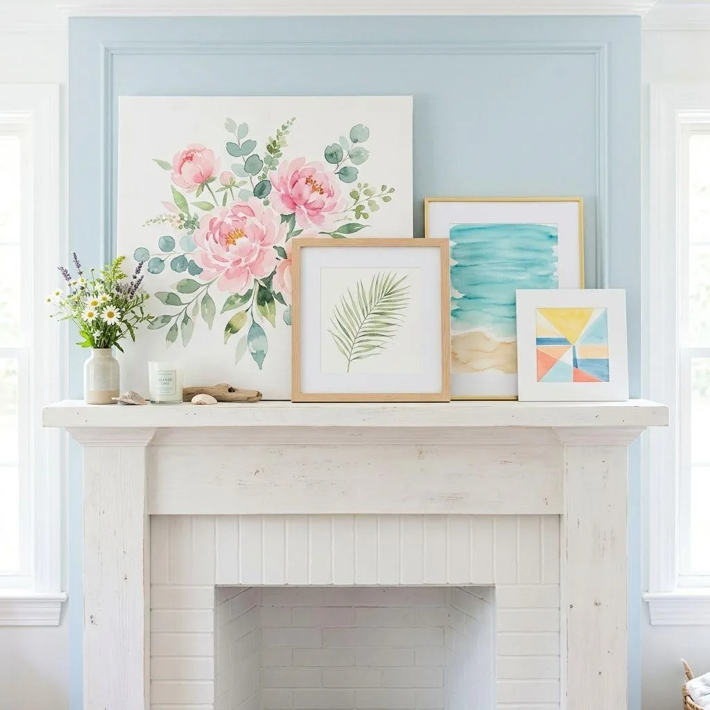 Layer with Summer-Themed Artwork