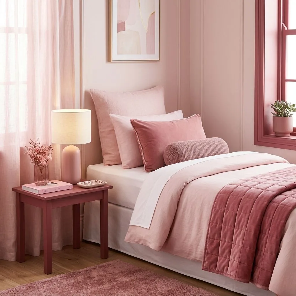 15 Pink Small Bedroom Ideas for Cozy Stylish Spaces 5 Monochromatic Pink Color Scheme