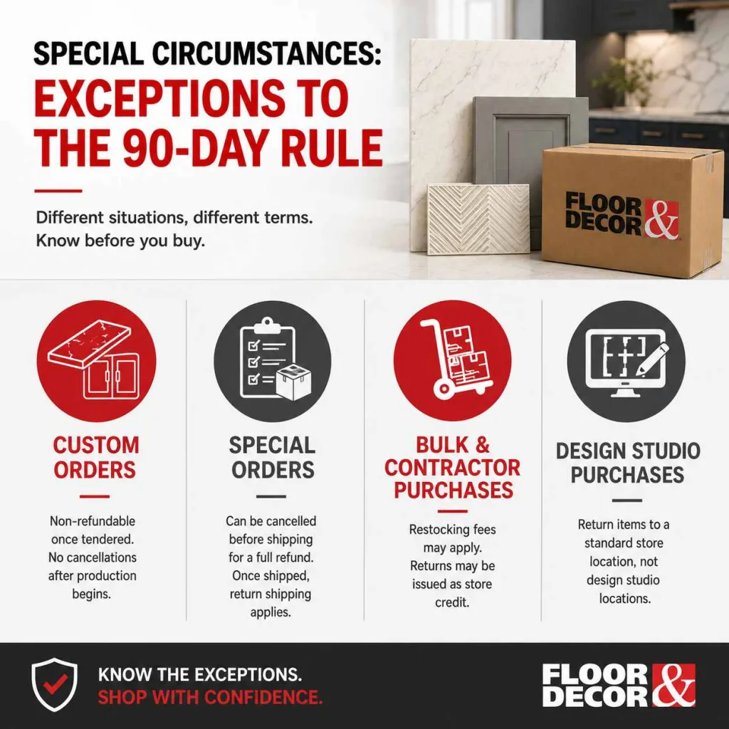 Floor and Decor Return Policy: A Practical Guide for Homeowners and Designers 4 Floor and Decor Return Policy Special Circumstances: Custom Orders, Bulk Purchases, and Design Assistance