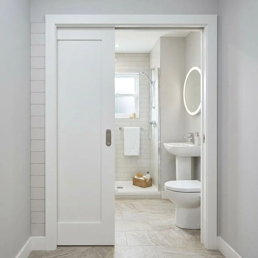 Pocket Doors Instead of Swinging Doors