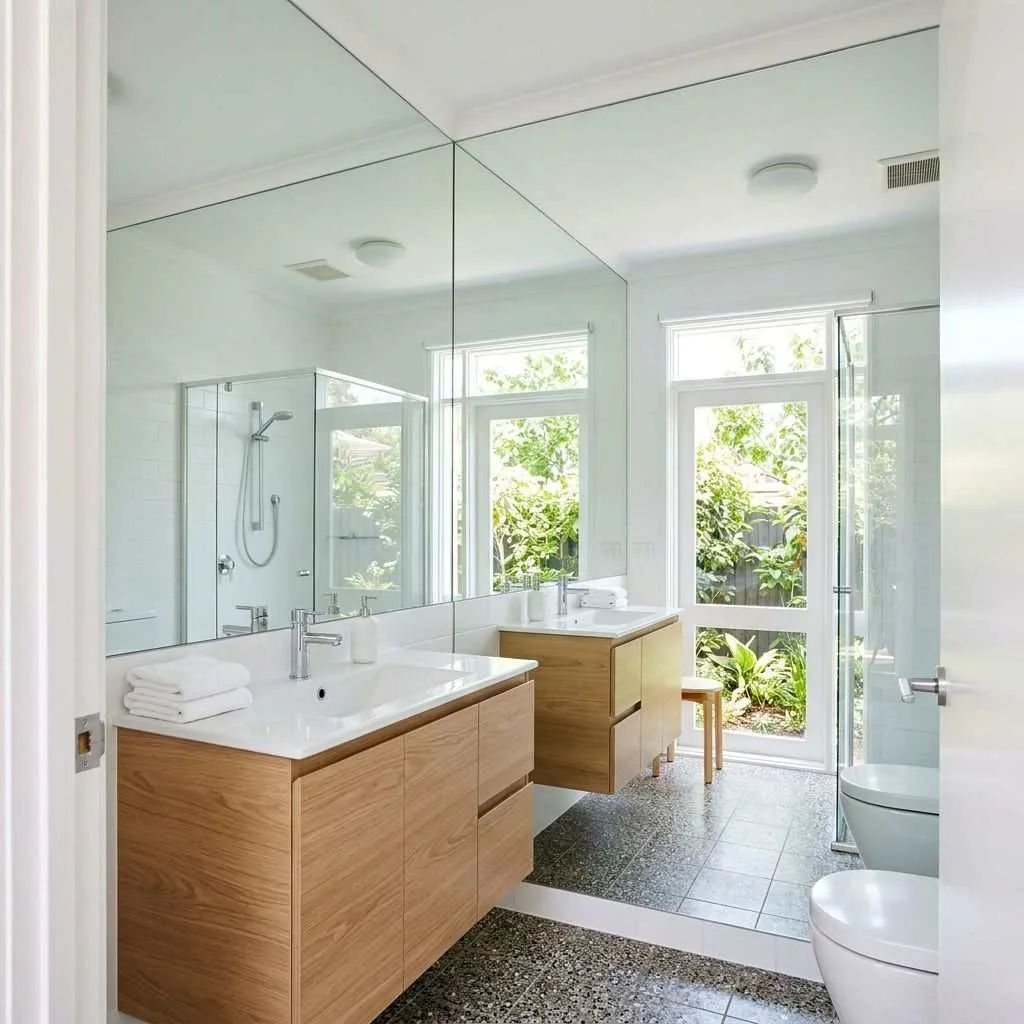 Mirror Walls to Double the Space