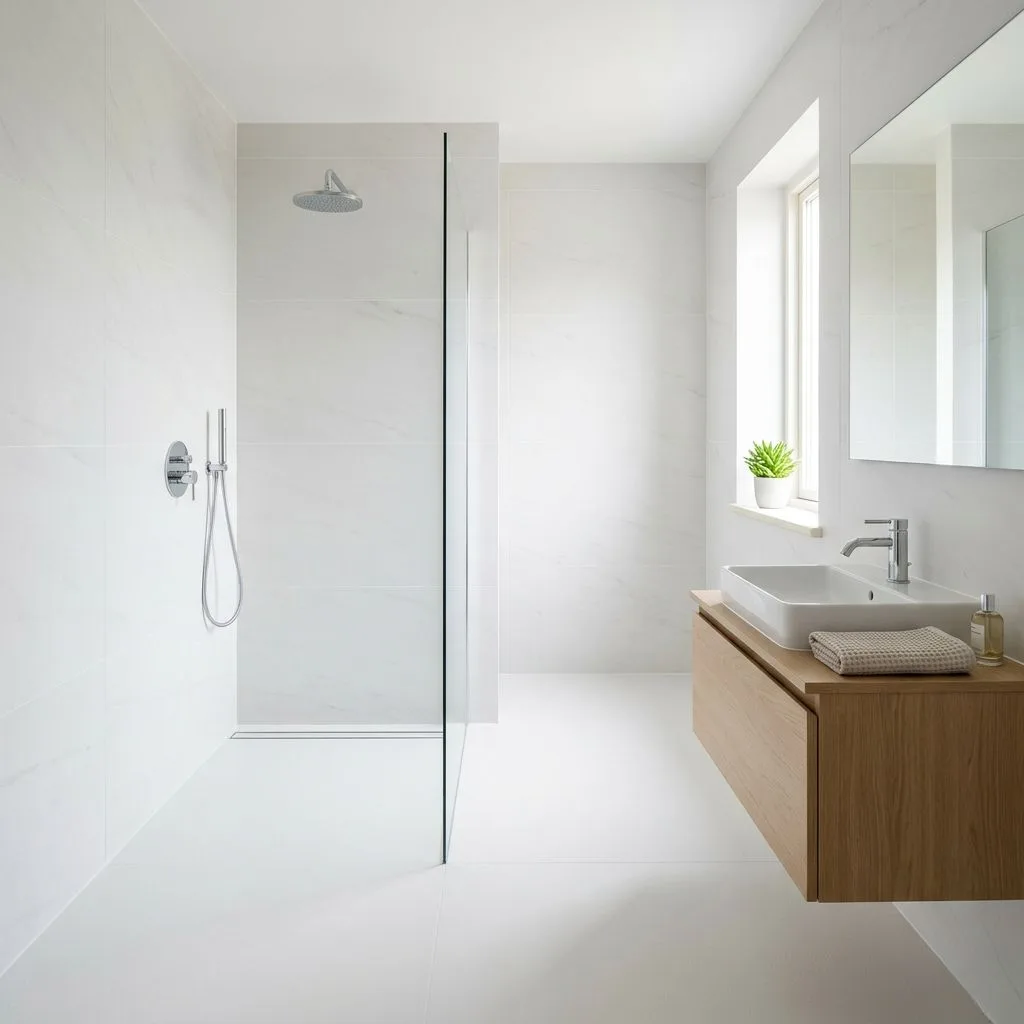 Large Format Tiles for Fewer Grout Lines