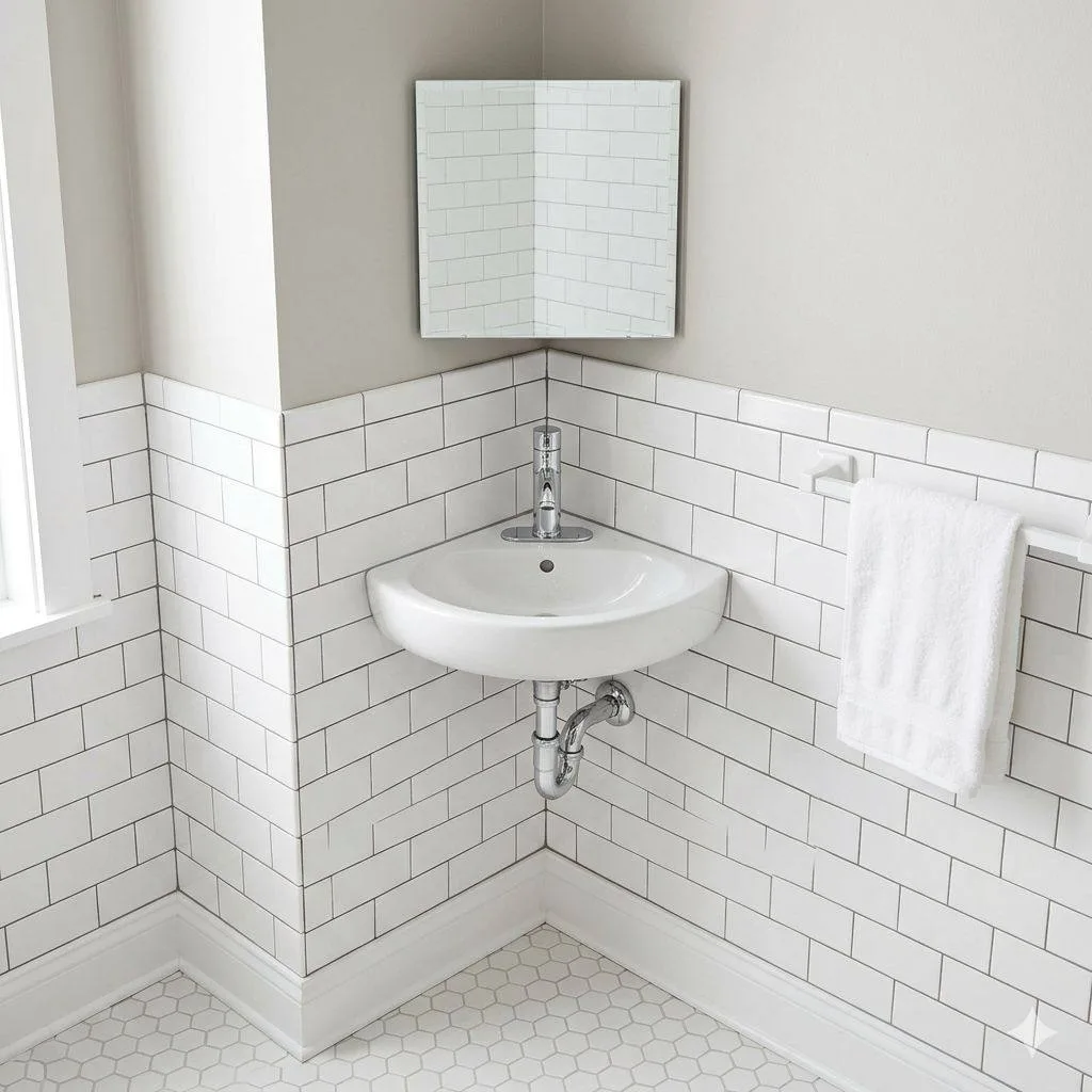 Compact Corner Sinks