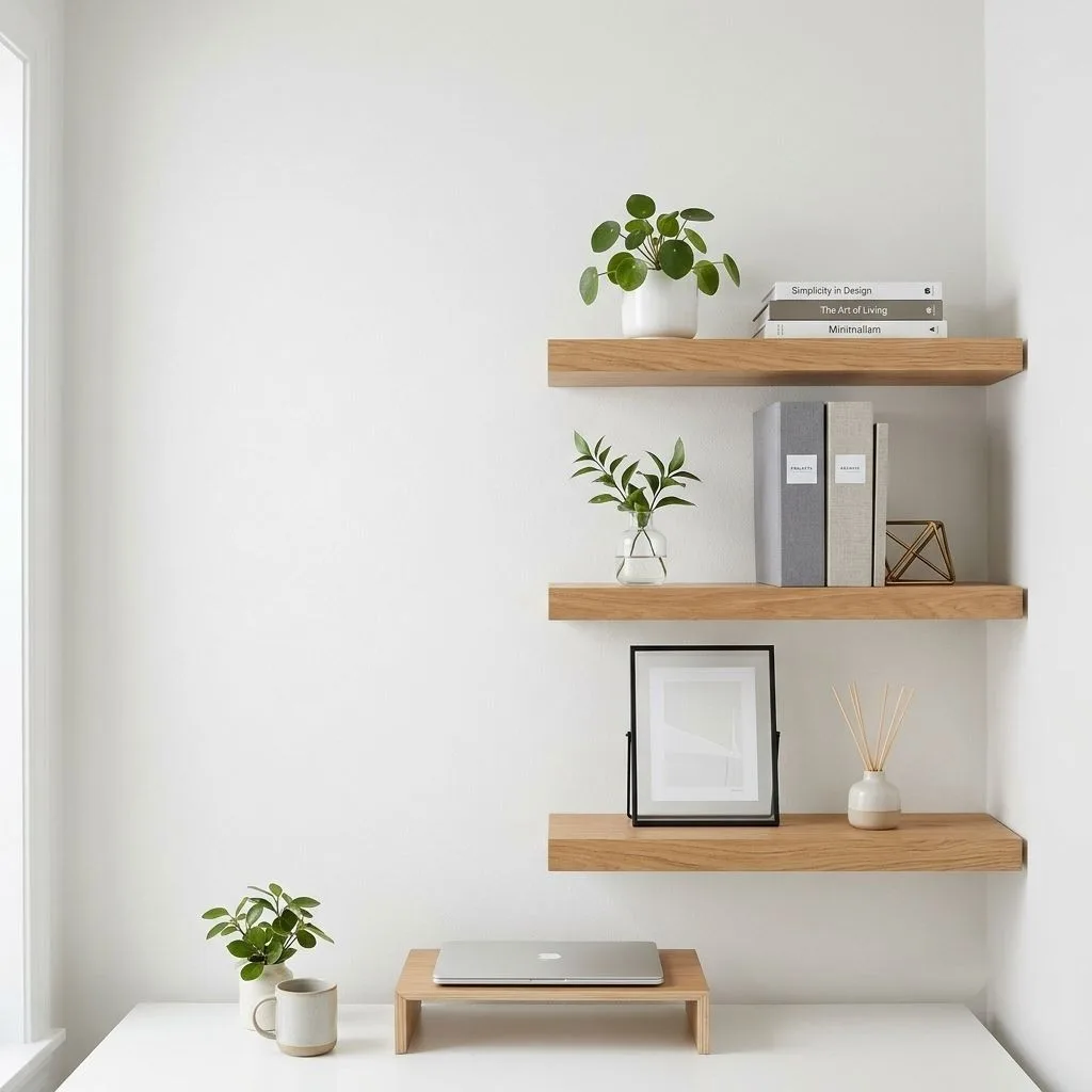 Go Vertical With Floating Shelves