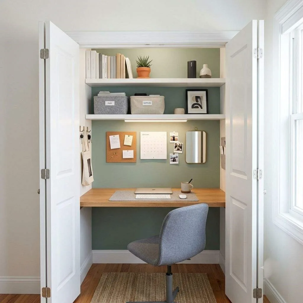 Create a Cloffice (Closet Office)