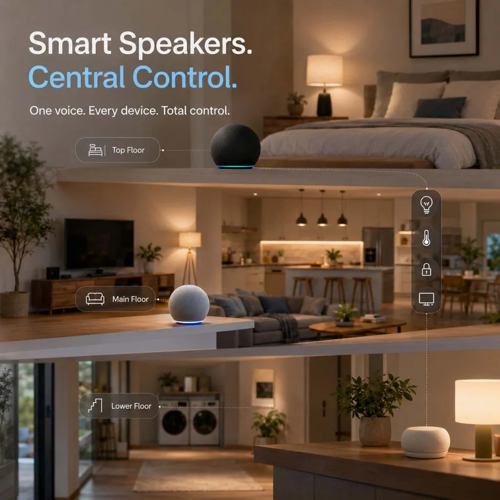 How to Set Up My Home Decoradtech Step 4: Smart Speakers and Central Control