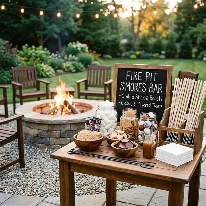 Fire Pit S'mores Bar
