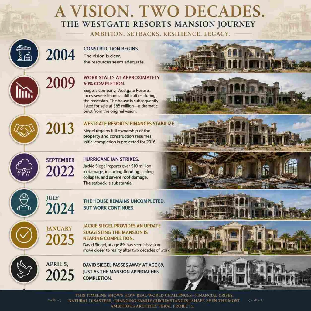Queen of Versailles $100 Million Mansion: The Story Behind Most Ambitious Home Project 8 Queen of Versailles $100M Mansion the counstruction timeline