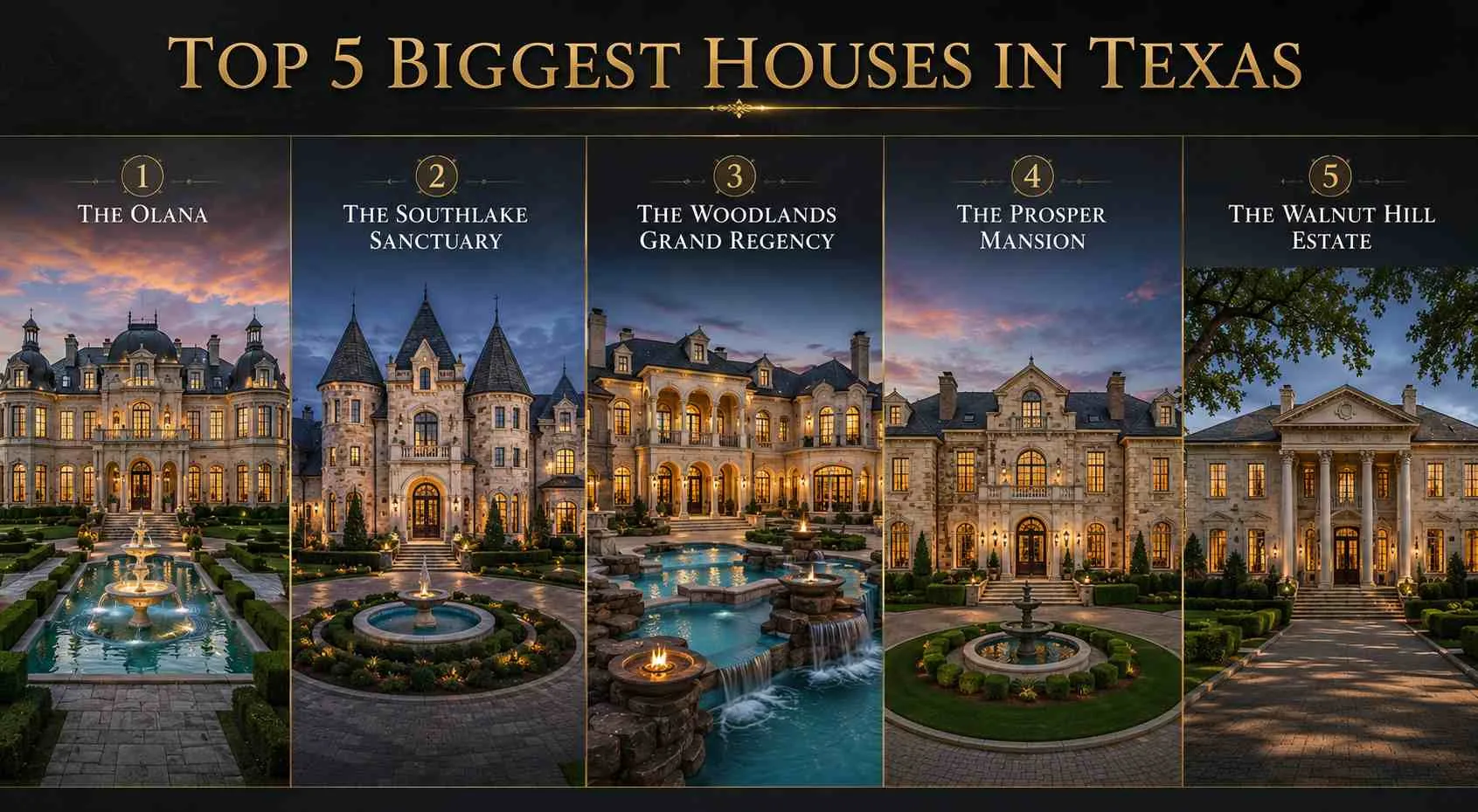 top 5 biggest houses in texas