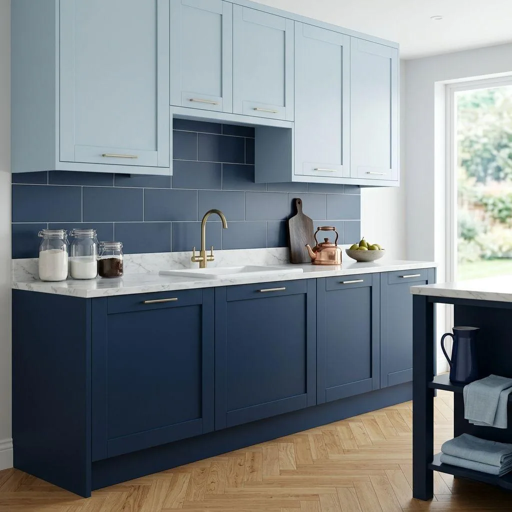 15 Two-Tone Kitchen Cabinet Ideas to Transform Your Space 16 Two Shades of the Same Color