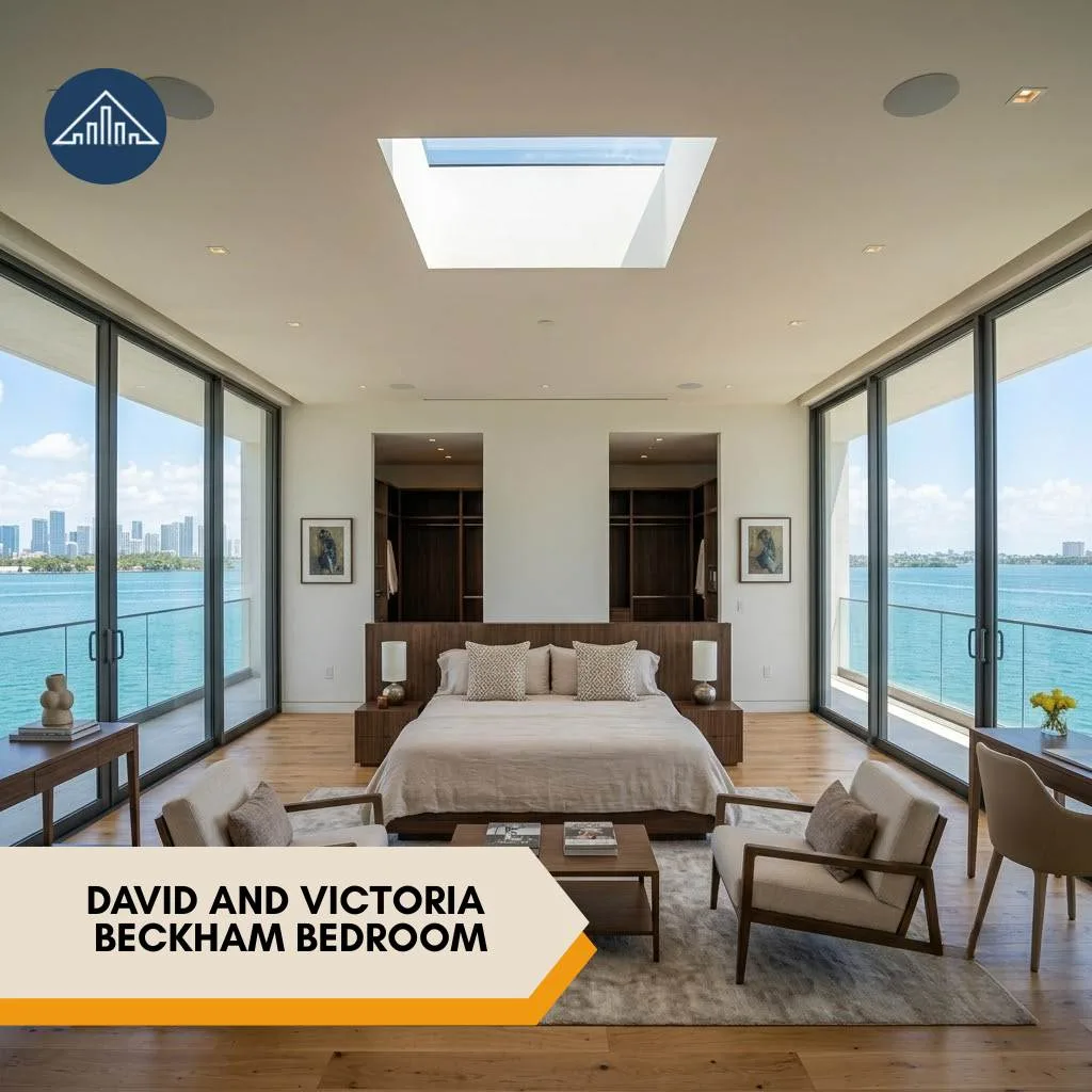 David and Victoria Beckham House bedroom