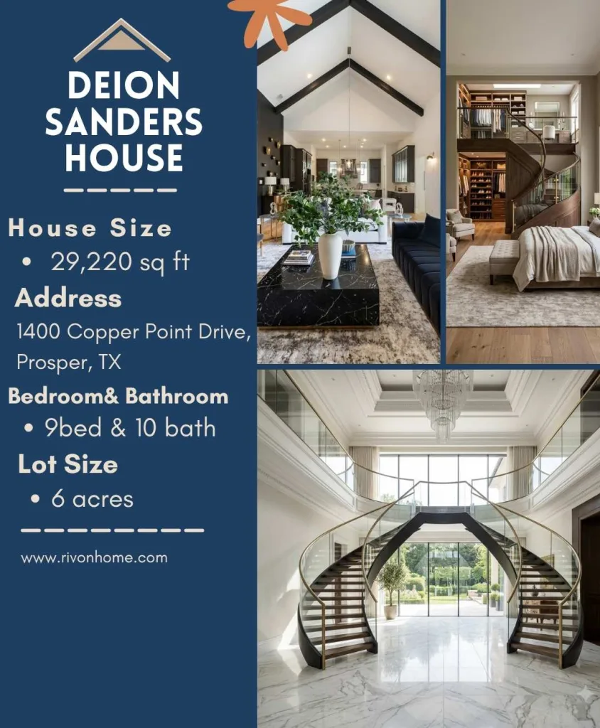 Deion Sanders House: Inside His Former $5.5 Million Prosper, Texas Mansion 2 Deion Sanders House banner