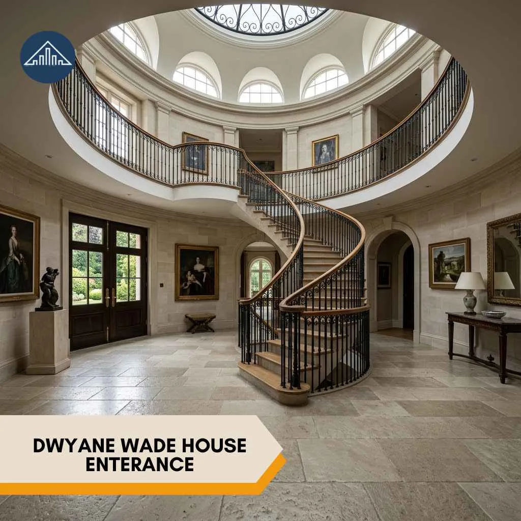 Dwyane Wade House: Inside His $17.9 Million Hidden Hills Mansion 3 Dwyane Wade House enterance