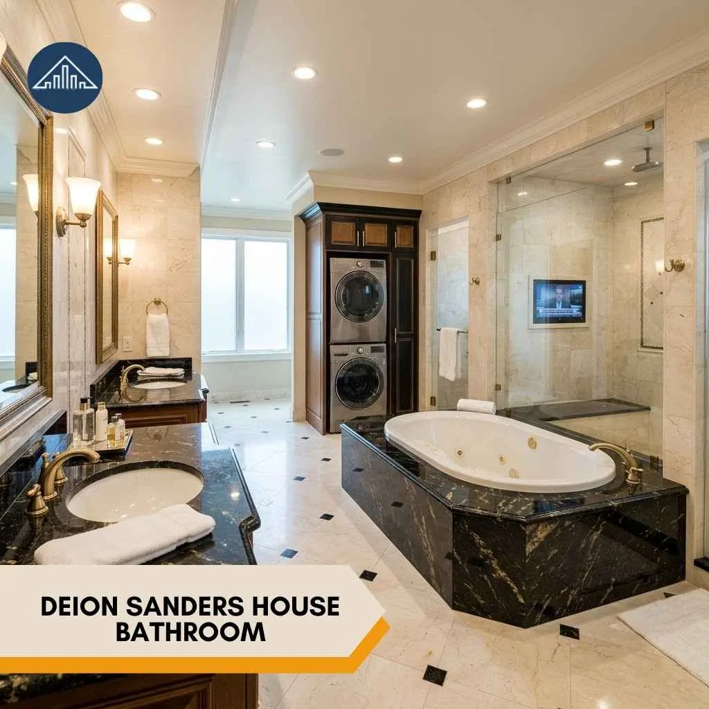 Deion Sanders House: Inside His Former $5.5 Million Prosper, Texas Mansion 5 Deion Sanders House bathroom