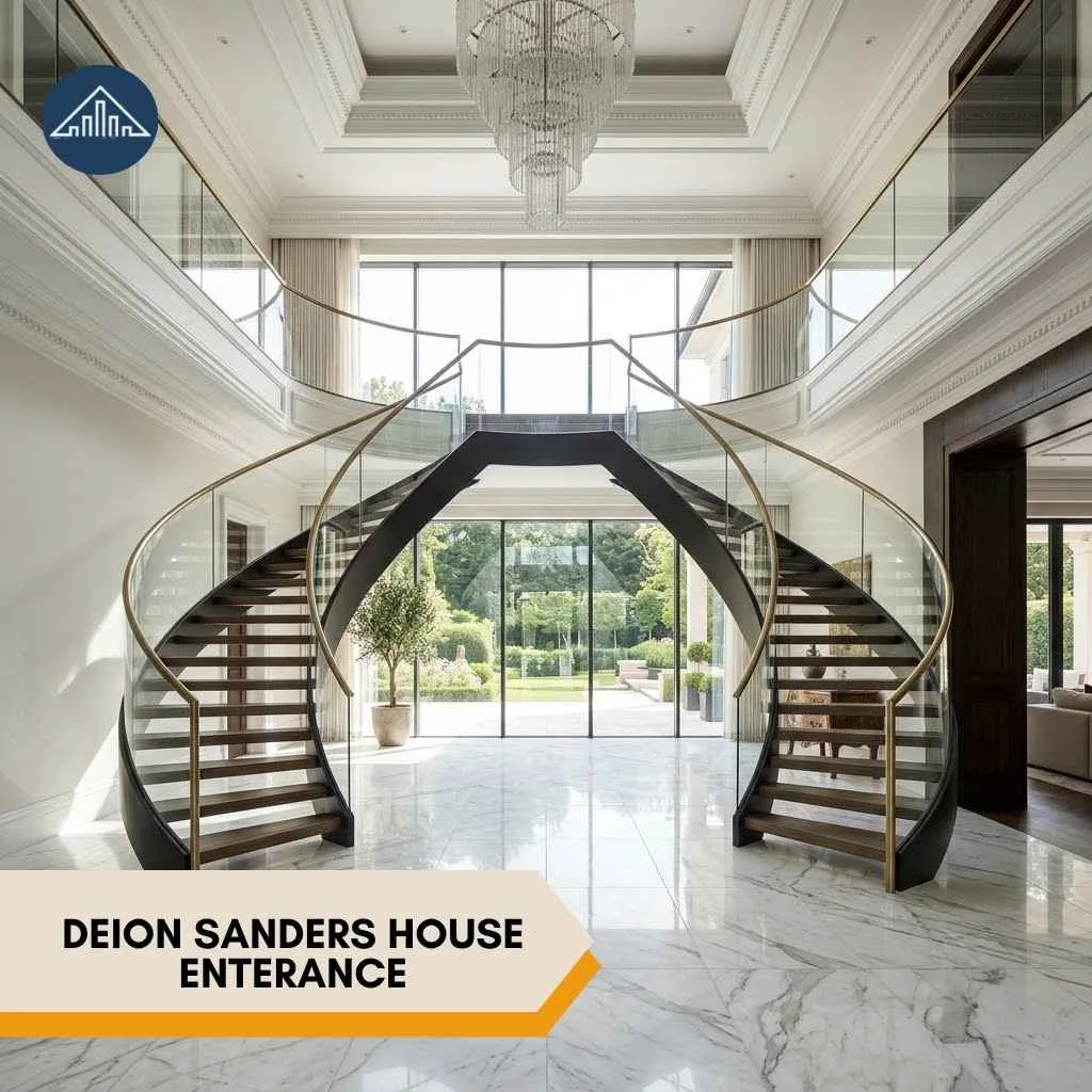 Deion Sanders House: Inside His Former $5.5 Million Prosper, Texas Mansion 3 Deion Sanders House enterance