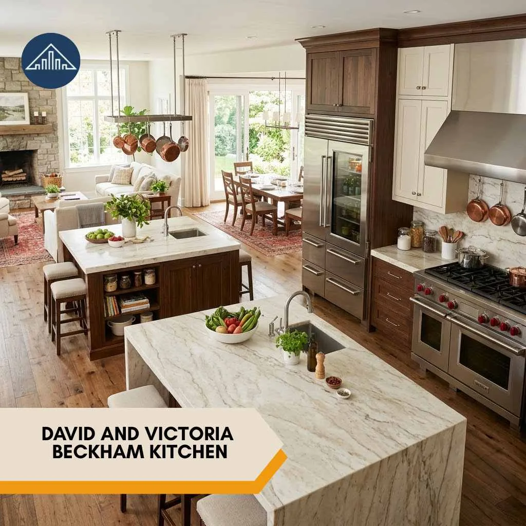 David and Victoria Beckham House kitchen