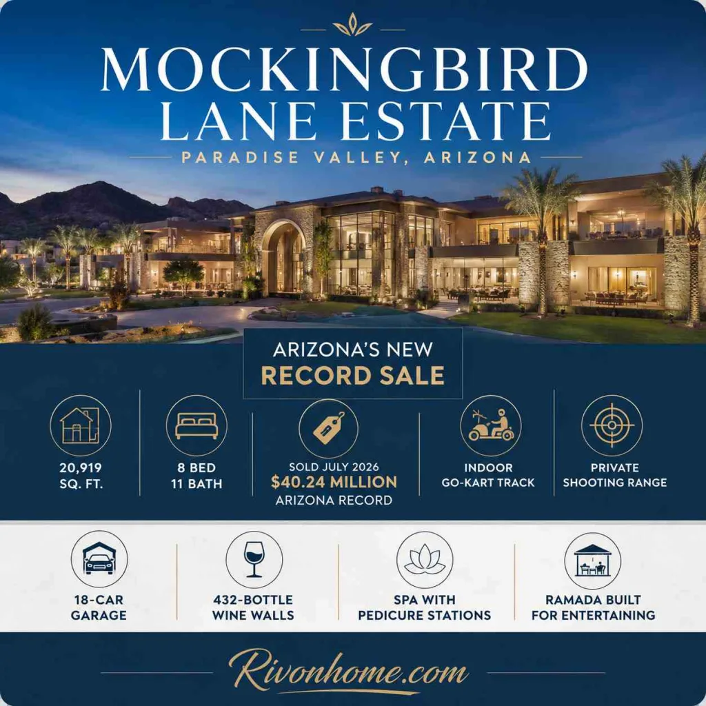 The Biggest House in Arizona: 8 Massive Mansions That Define Desert Luxury 3 7 Biggest House in Arizona Mockingbird Lane Estate — Paradise Valley