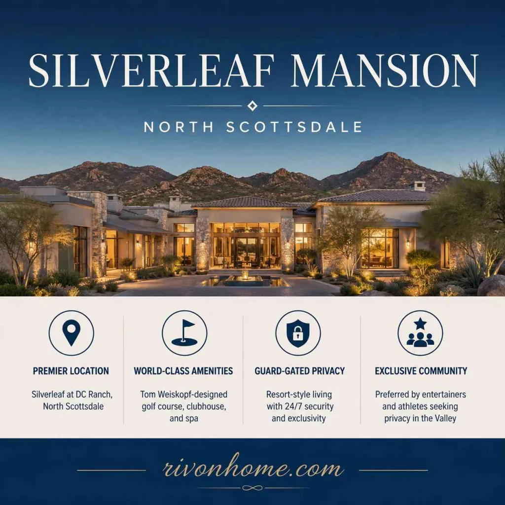 The Biggest House in Arizona: 8 Massive Mansions That Define Desert Luxury 7 7 Biggest House in Arizona Silverleaf Mansion — North Scottsdale