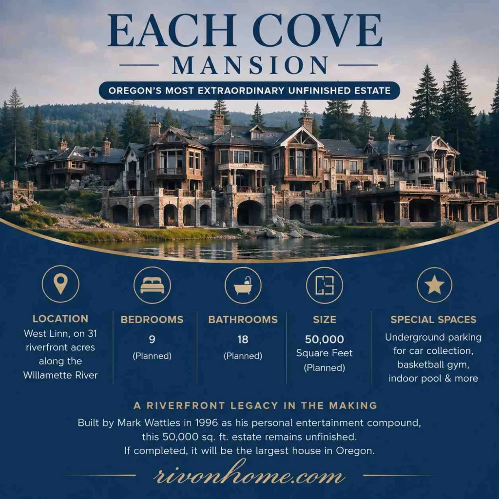 Largest House in Portland and Oregon: 6 Mansions That Define Big Living 3 Largest House in Portland and Oregon Peach Cove Mansion