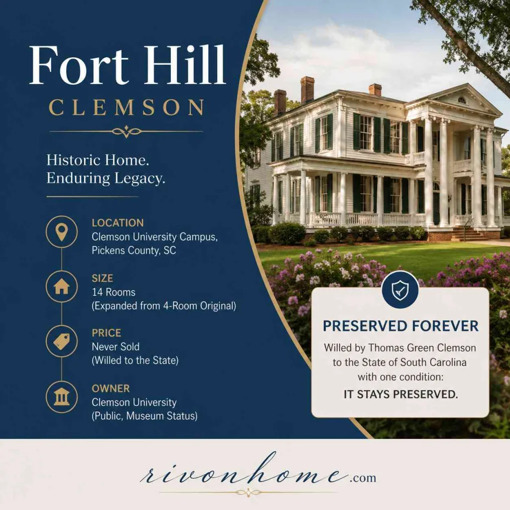 The Largest House in South Carolina: 4 Biggest Mansions You Should Know 3 Largest House in South Carolina 2. Fort Hill — Clemson