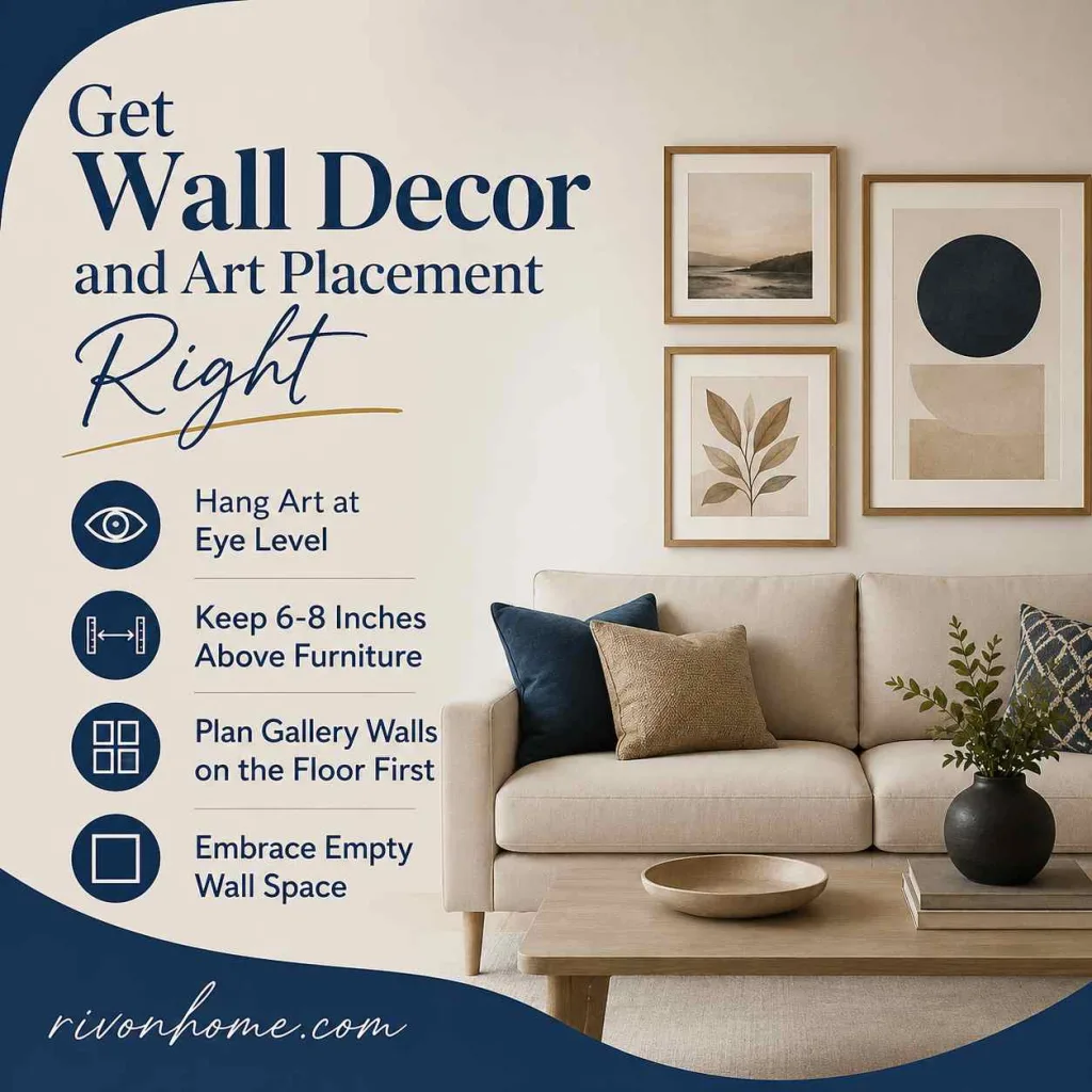 Interior Decoration Tips Get Wall Decor and Art Placement Right