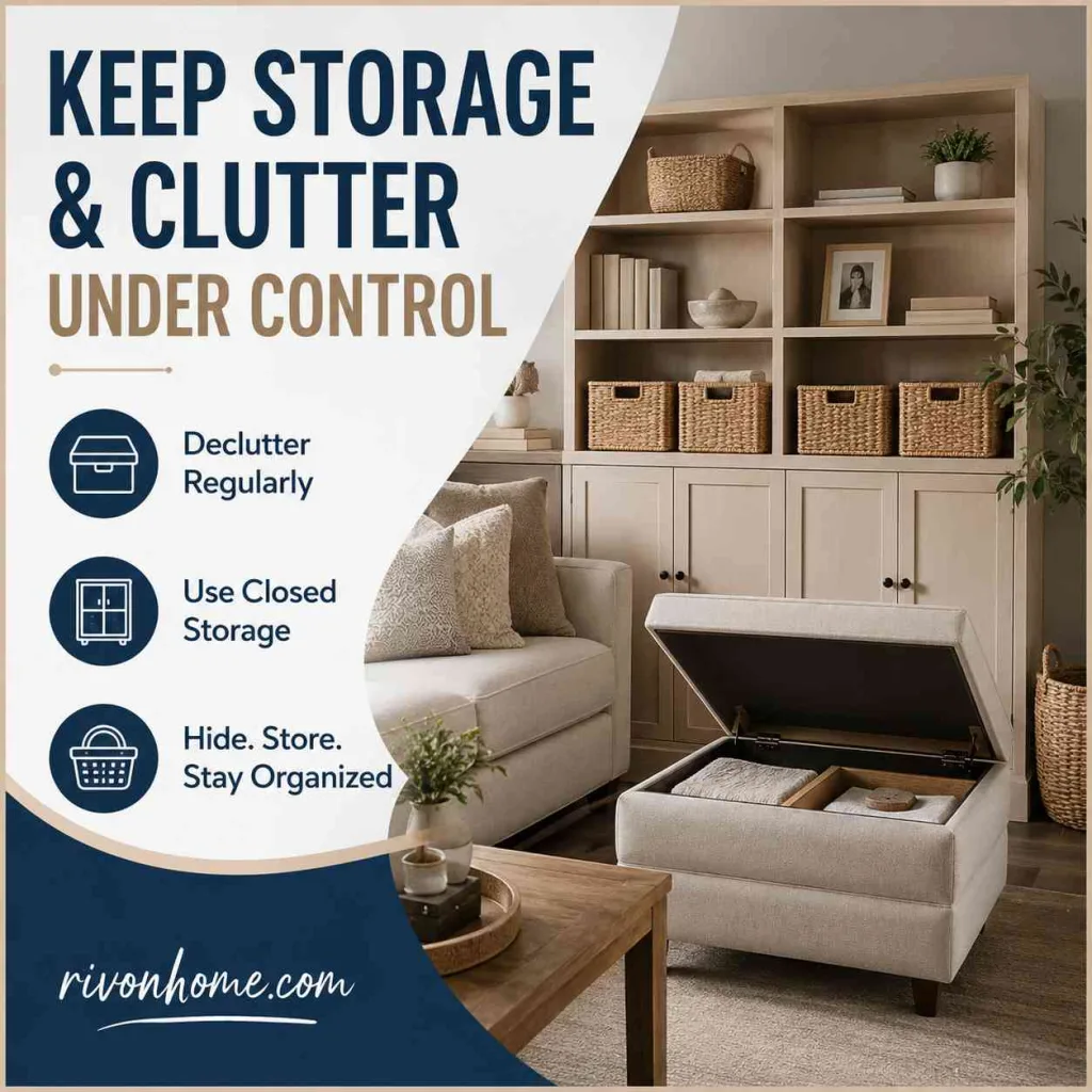 Interior Decoration Tips Keep Storage and Clutter Under Control