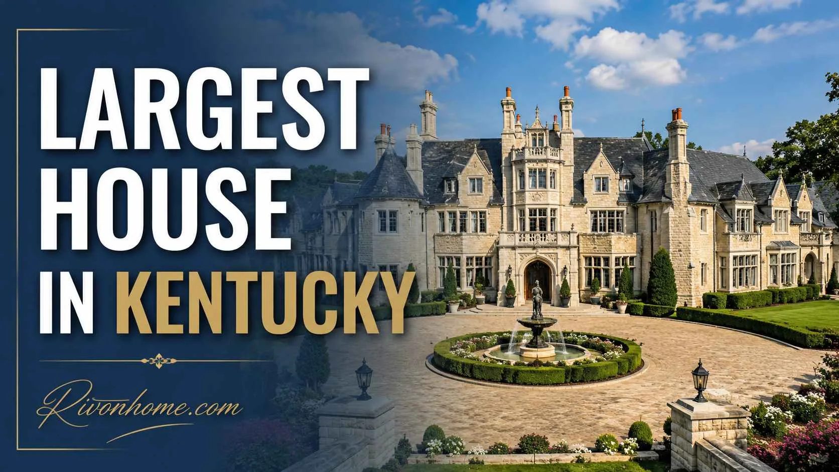 The Largest House in Kentucky: Bloomfield Manor (Plus 3 More Massive Estates) 1 largest house in Kentucky