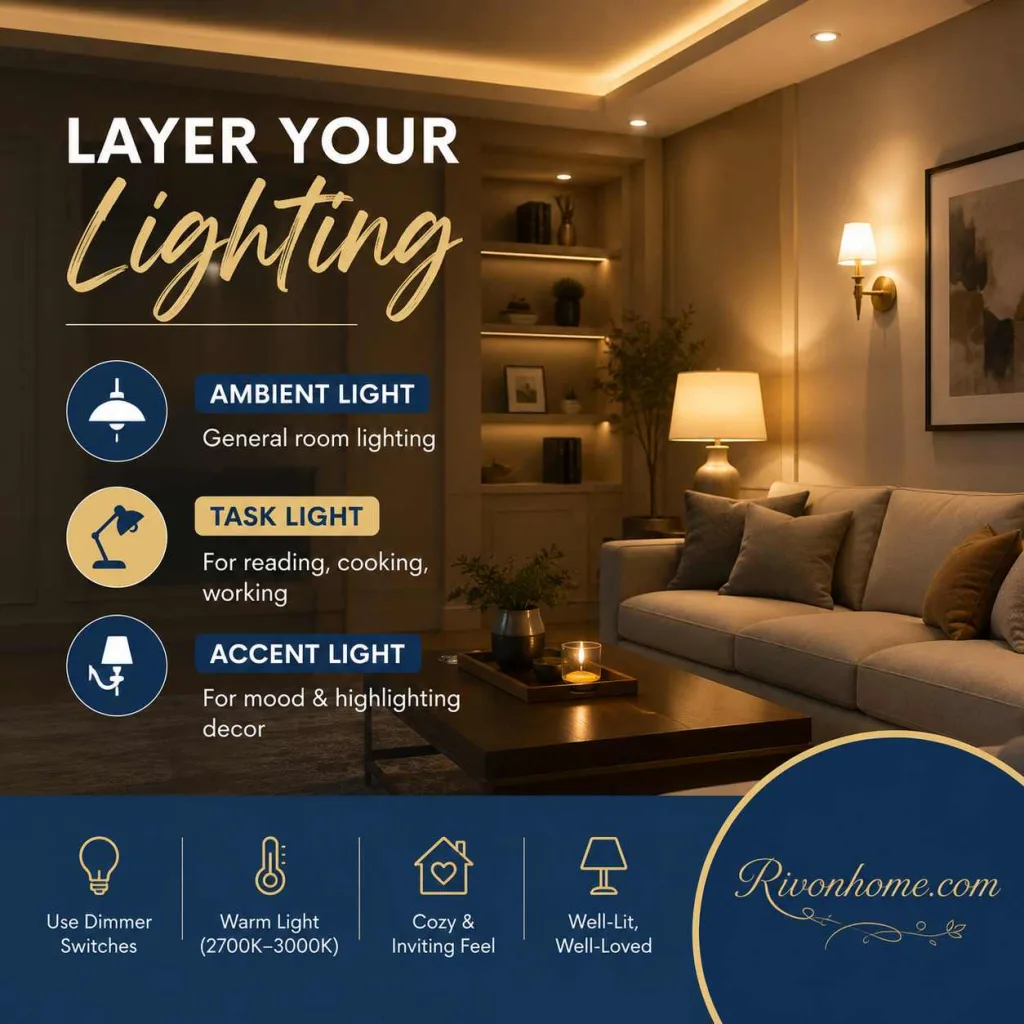 Interior Decoration Tips Layer Your Lighting