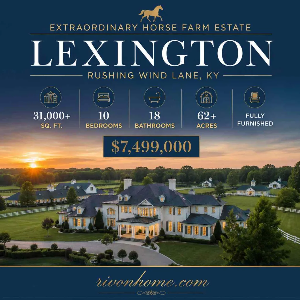 The Largest House in Kentucky: Bloomfield Manor (Plus 3 More Massive Estates) 5 largest house in Kentucky Kentucky's Possible Second-Largest Home: Rushing Wind Farm