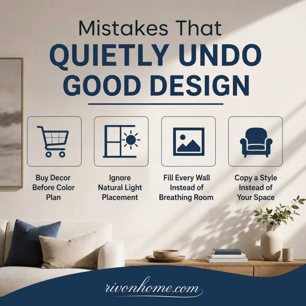 DrHomey Interior Design Mistakes That Quietly Undo Good Design